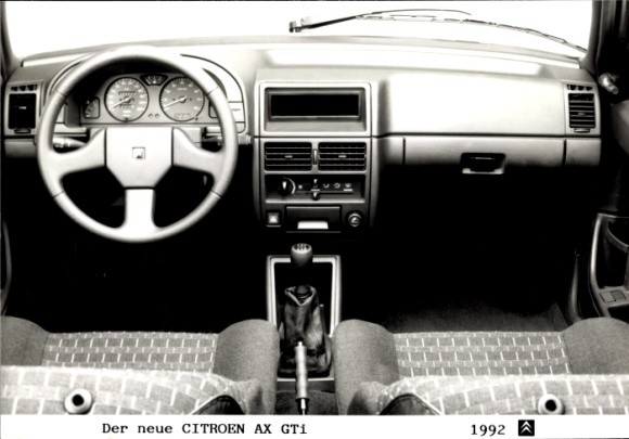 Photo Citroen AX GTi 1992, Car, Interior, Dashboard – 10760157