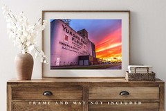 Yukons Best Grain Elevator Photography Print: Oklahoma Route 66 Sunset Photo