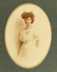 Rare Large Portrait Young Girl Late 19th Century G. L. Arlaud Geneva Switzerland