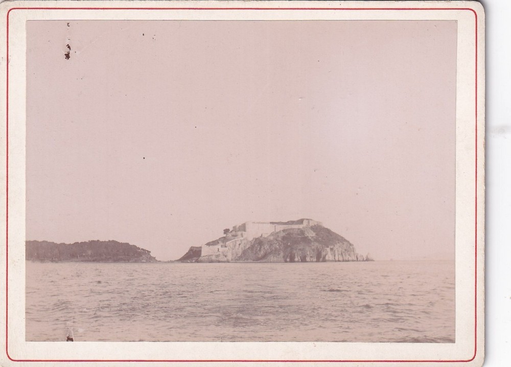 Cardboard Photo – Fort de Brégançon France – 1895