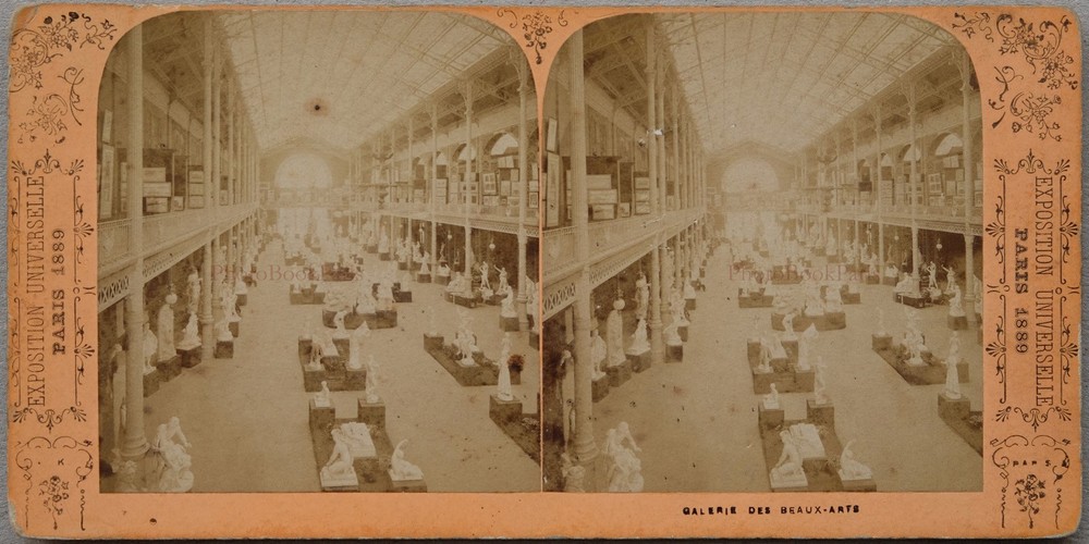 Paris 1889 Gallery Art Expo Universal Photo Stereo Vintage Album