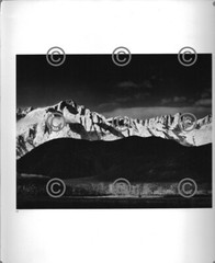 BOOK PLATE B&W Photo ANSEL ADAMS Sierra Nevada from Lone Pine / Lone Pine Peak