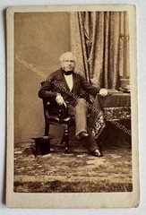 Orig CDV Photo Tirage 1860 London Camille Silvy Lord Palmerston Henry John Temple