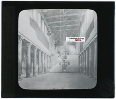 Nativity Church Bethlehem, Photo Glass Plaque, Black & White, Positive 8.5X10 Cm