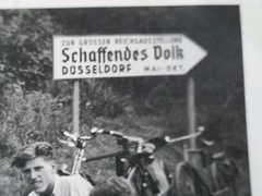 Düsseldorf 1937 – Imperial Exhibition Creating People – HJ Bicycles, Sign (X)