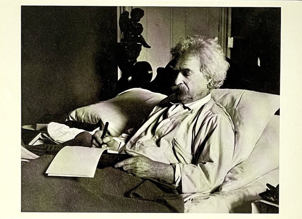 Mark Twain Art Print Card Photo By Underwood & Underwood 1906 Fotofolio 4.25”x6”