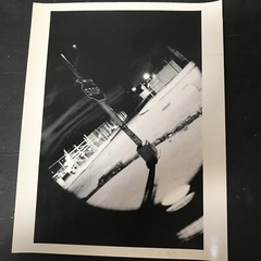Art Photograph Silver Gelatin Print Janine Gordon Signed Brooklyn Street B/W