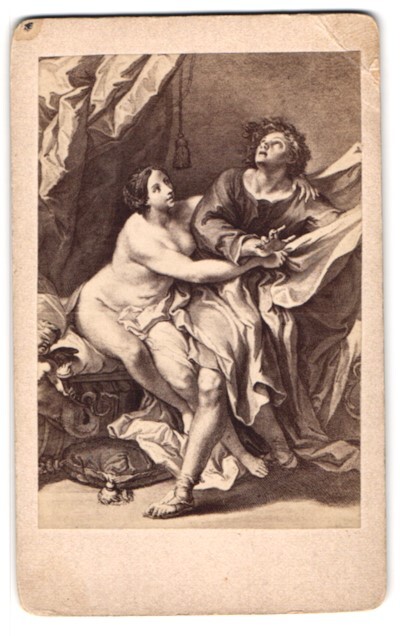 Photography Unknown Photographer and Place Paintings: Joseph and Potiphar’s Woman Nude