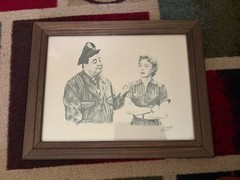 The Honeymooner Signed Picture And frame