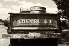OLD CHEVY TRUCK–photo of an American classic–print or canvas