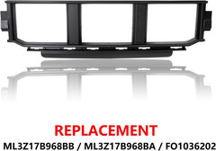 Front Bumper Grille for Ford F150 2021-2023, Lower Center Bumper Cover Insert Pa