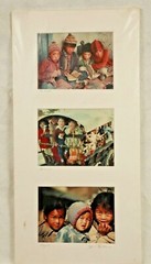 JIM SPILLANE Photograph Children from Ladakh Burma Nepal Matted 10 x 20″