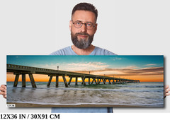 Coastal Awakening: Wrightsville Beach Jonnie Mercers Fishing Pier Metal Wall Art