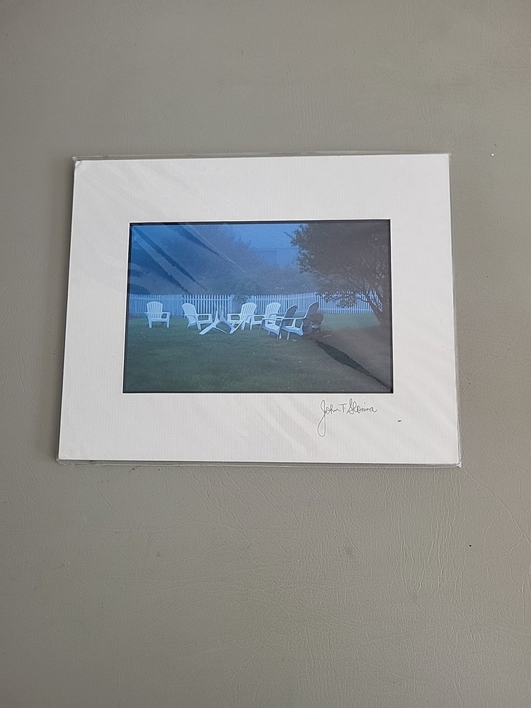 Photography Print By John T Slonina Matted 8×10 Backyard Scene