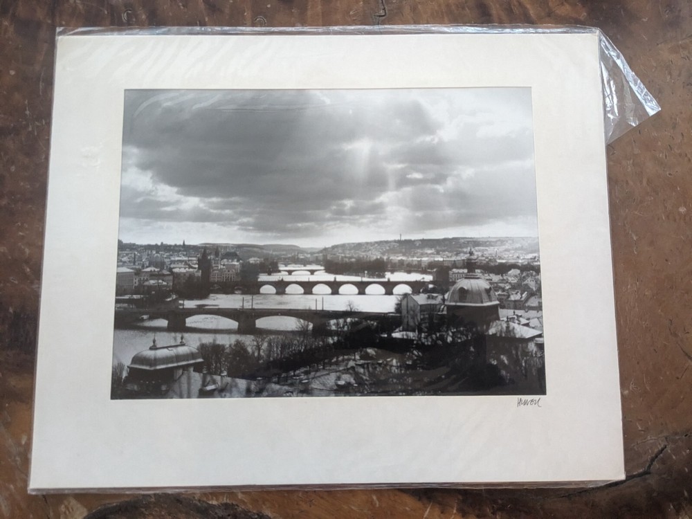 M. Hynek Photo Print Signed Prague Czech Republic