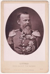 Luitpold von Bayern Prinzregent Uniform Order Munich Portrait Cabinet Photo