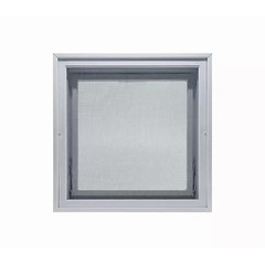 Clearly Secure 16 in x 16 in x 3 in Hopper Vent for Glass Block Windows HV1616A