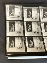 NEWLY FOUND Hendrickson PHOTO Contact Sheet Proof /Negs HOT COWBOY FEEDS SKUNKS