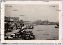 Hamburg around 1939 – Steam Tractor in Port – Libau Danzig – 1930s – Photo 9x6cm