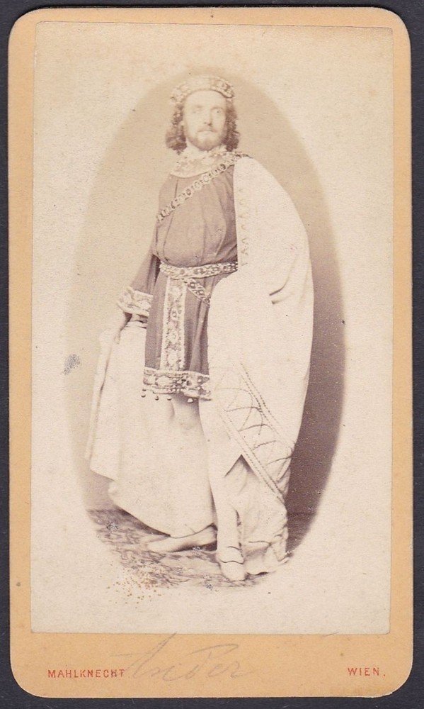 Alois Ander Opera Singer Tenor Vienna Portrait CDV Photo Mahlknecht 1860