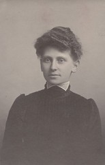 Androgynous Woman in Turtleneck. Mounted Albumen Print. MD or Washington, DC.