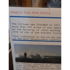 Peggy’s Cove Nova Scotia by Stella McNeil Signed Lighthouse Photo Print Matted