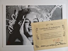 Bert Stern – Marilyn Monroe laughing in pearls – limited & signed