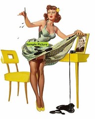Sexy Pinup Girl With Ink – Photo Semi Glossy (Print)