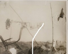 28×21 cm old barite photo boys + girls with their dolls