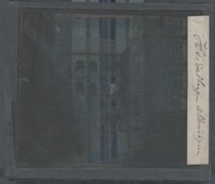 Heidelberg Castle, Photo Glass Plaque, Black & White, Positive 8.5×10 Cm
