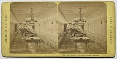 USA Interior D’Un Steamer on The Mississippi c1865 Photo Stereo Vintage