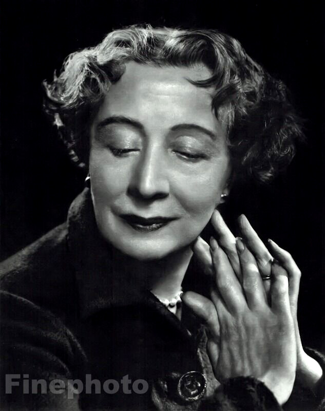 1954 Vintage 16×20 DAME EDITH EVANS British Actress Broadway Theatre Art ~ KARSH