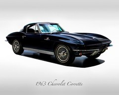 Classic Cars – 1963 Chevrolet Corvette – Dark Blue – Muscle Car