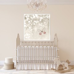 Fine Art Photography Print, Pink Butterfly, Babies Room, Girls Room, Baby Shower