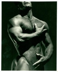 Vintage Gay Interest Real Photo- Framed Nude- Body Builder- Jeff Palmer