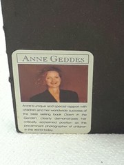 Anne Geddes Baby In A Teacup 5″x5″ Picture In Frame 1995