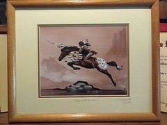 Indian Art- Marguerite Fields/Signed Lithograph «Leap Into Battle». 140/200