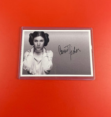 Carrie Fisher as Princess Leia (4×6 inch) Collectible Photo Signed RP Toploader