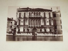 Naya / Venice Venezia 1870 Palazzo Manzoni Gran Canale Vintage Albumen Print