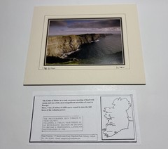 Ireland Art Photograph Prints Signed Matted Doonagore Sean Tomkins Lot Of 2
