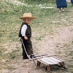 Bill Coleman Signed Amish No 590 AP Artist Proof ORIG Photograph Children Barn
