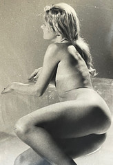 Rare Original Pin Up Print Curiosa Erotic Portrait Young Woman Nude Eroticism