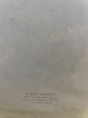 Steve Vaughn Signed 20X10 Photography Gator Country UF Florida Gators Football