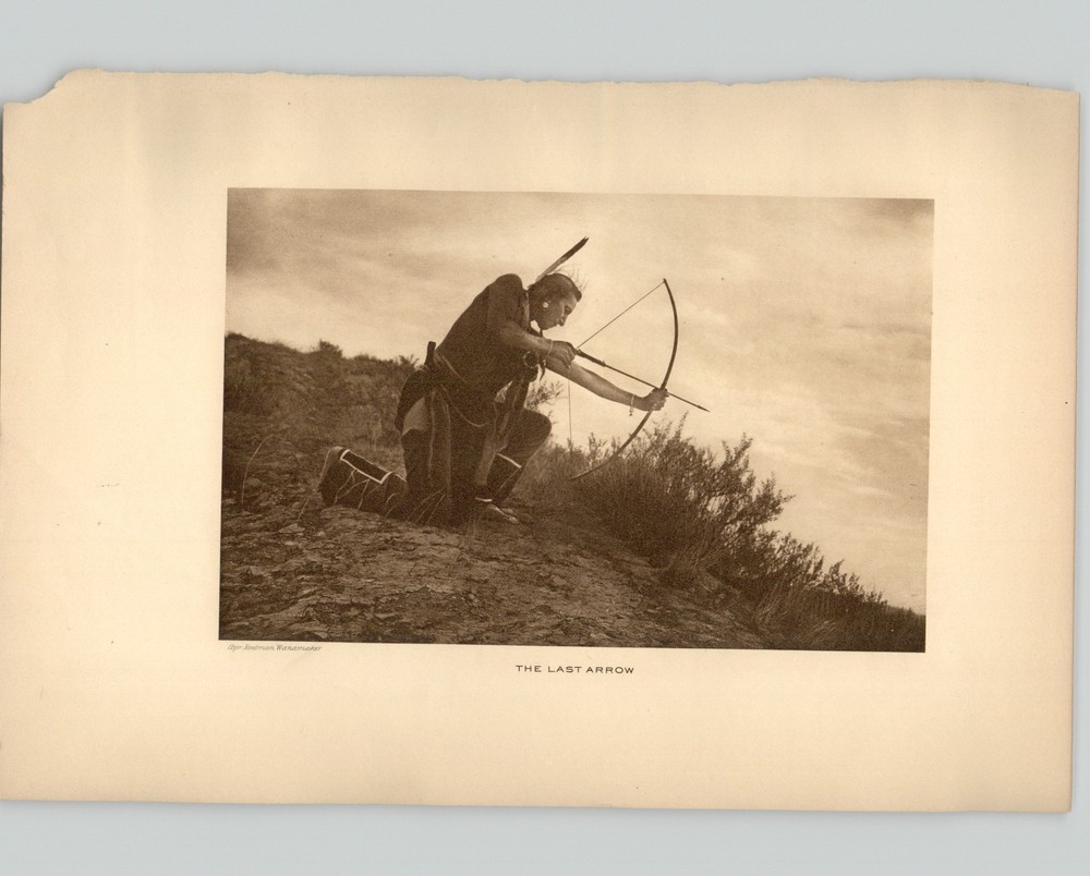 Wanamaker/Dixon, «The Last Arrow» 1913, Photogravure from «The Vanishing Race»