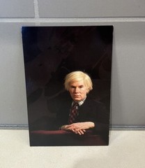 VTG 1981 Andy Warhol Postcard Portrait NYC By Nancy Rica Shciff