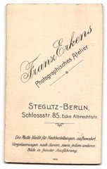 Photograph Franz Erkens, Berlin-Steglitz, Schlossstraße 85, little girl sit