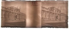 CHILI Santiago Palacio De La Moneda C1905 Photo Glass Stereo Vintage §fn487