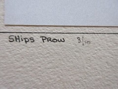 HARVEY GLICK Art Photograph «Ship’s Prow» Signed & Numbered (American 1908-1992)
