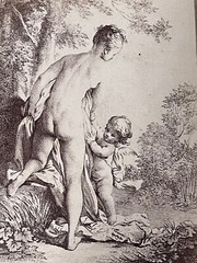 Curiosa Albumen Photograph Engraving François Boucher A. Calavas Paris 1875