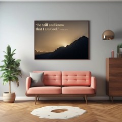 Christian Wall Art | Psalm 46:10 “Be Still and Know” 8X10 Print